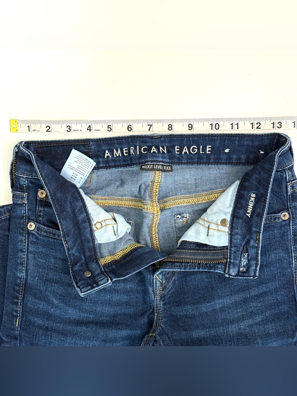 American Eagle Next Level Stretch Skinny Jeans size 28/28 - Picture 2 of 6